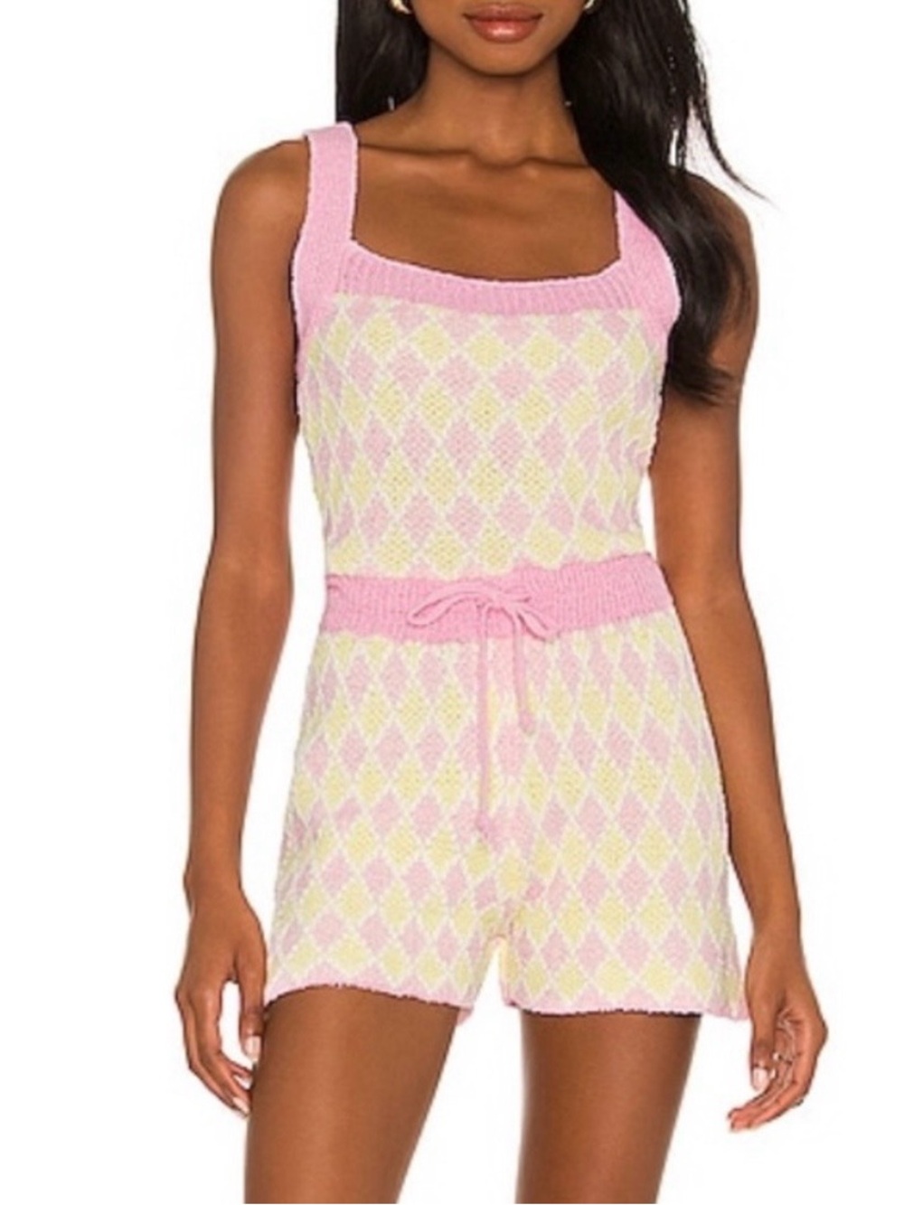 free people diamond cozy romper